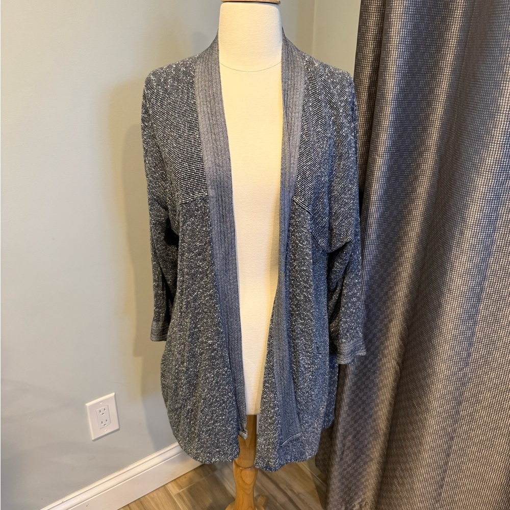 Women's NOMAD Grey Open-Front Sweater/ Cardigan